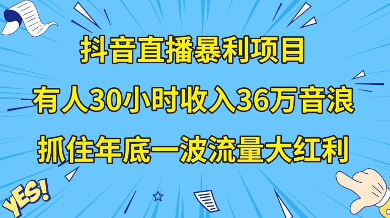 抖音直播暴利项目,有人30小时收入36万音浪,公司宣传片年会视频制作,抓住年底一波流量大红利【揭秘】插图 抖音直播暴利项目,有人30小时收入36万音浪,公司宣传片年会视频制作,抓住年底一波流量大红利【揭秘】