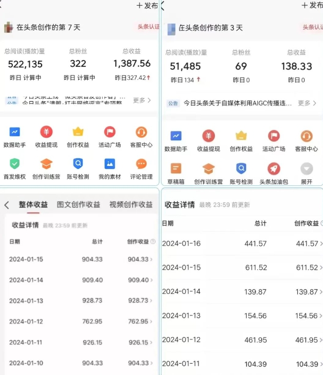 AI头条掘金项目,一天1个小时即可,会复制粘贴就能日入200+插图1 AI头条掘金项目,一天1个小时即可,会复制粘贴就能日入200+
