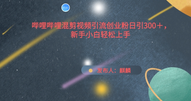 哔哩哔哩混剪视频引流创业粉日引300+,新手小白轻松上手【揭秘】插图 哔哩哔哩混剪视频引流创业粉日引300+,新手小白轻松上手【揭秘】