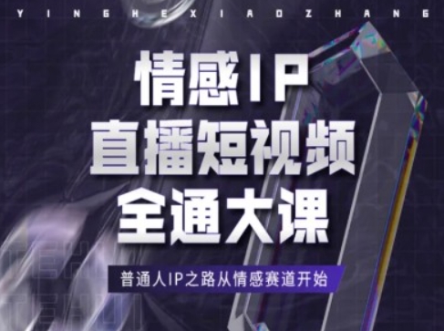 情感IP直播短视频全通大课,普通人IP之路从情感赛道开始插图 情感IP直播短视频全通大课,普通人IP之路从情感赛道开始