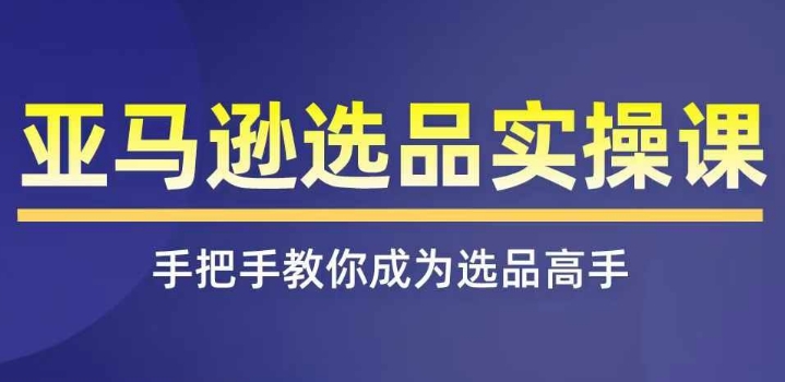 亚马逊选品实操课程,快速掌握亚马逊选品的技巧,覆盖亚马逊选品所有渠道插图 亚马逊选品实操课程,快速掌握亚马逊选品的技巧,覆盖亚马逊选品所有渠道