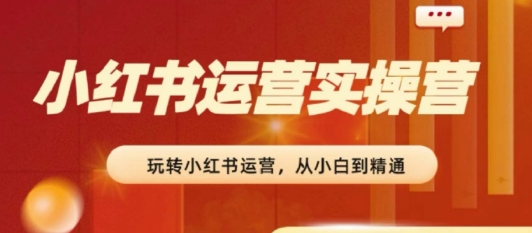 2024小红书运营实操营,从入门到精通,完成从0~1~100插图 2024小红书运营实操营,从入门到精通,完成从0~1~100