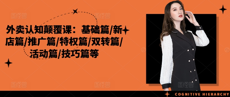 外卖认知颠覆课:基础篇/新店篇/推广篇/特权篇/双转篇/活动篇/技巧篇等插图 外卖认知颠覆课:基础篇/新店篇/推广篇/特权篇/双转篇/活动篇/技巧篇等
