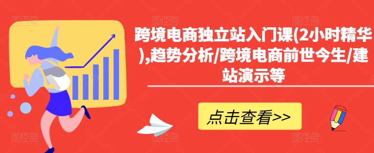 跨境电商独立站入门课(2小时精华),趋势分析/跨境电商前世今生/建站演示等插图 跨境电商独立站入门课(2小时精华),趋势分析/跨境电商前世今生/建站演示等