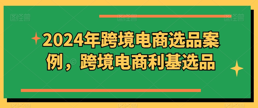 2024年跨境电商选品案例,跨境电商利基选品(更新11月)插图 2024年跨境电商选品案例,跨境电商利基选品(更新11月)