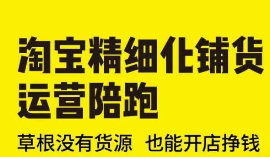 淘宝精细化铺货运营陪跑(部分更新至2025),草根没有货源 也能开店挣钱插图 淘宝精细化铺货运营陪跑(部分更新至2025),草根没有货源 也能开店挣钱